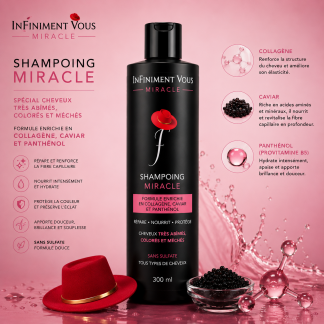 SHAMPOING MIRACLE Reconstructeur & Cheveux Coloré 300 ml
