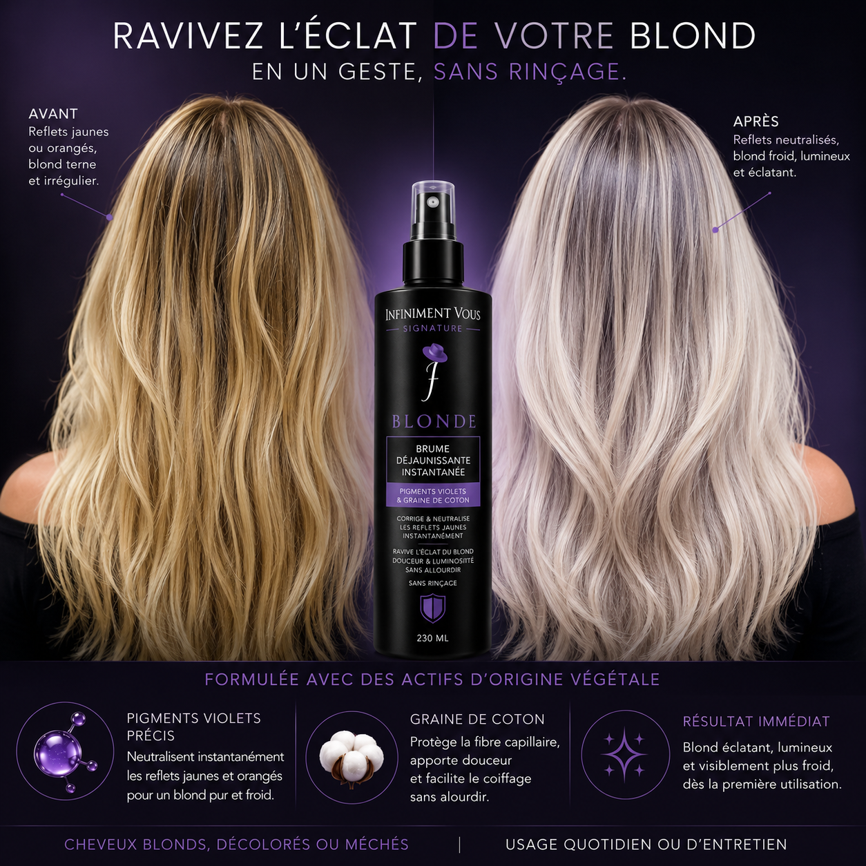 BRUME DÉJAUNISSANTE SIGNATURE BLONDE 230 ml - Image 2